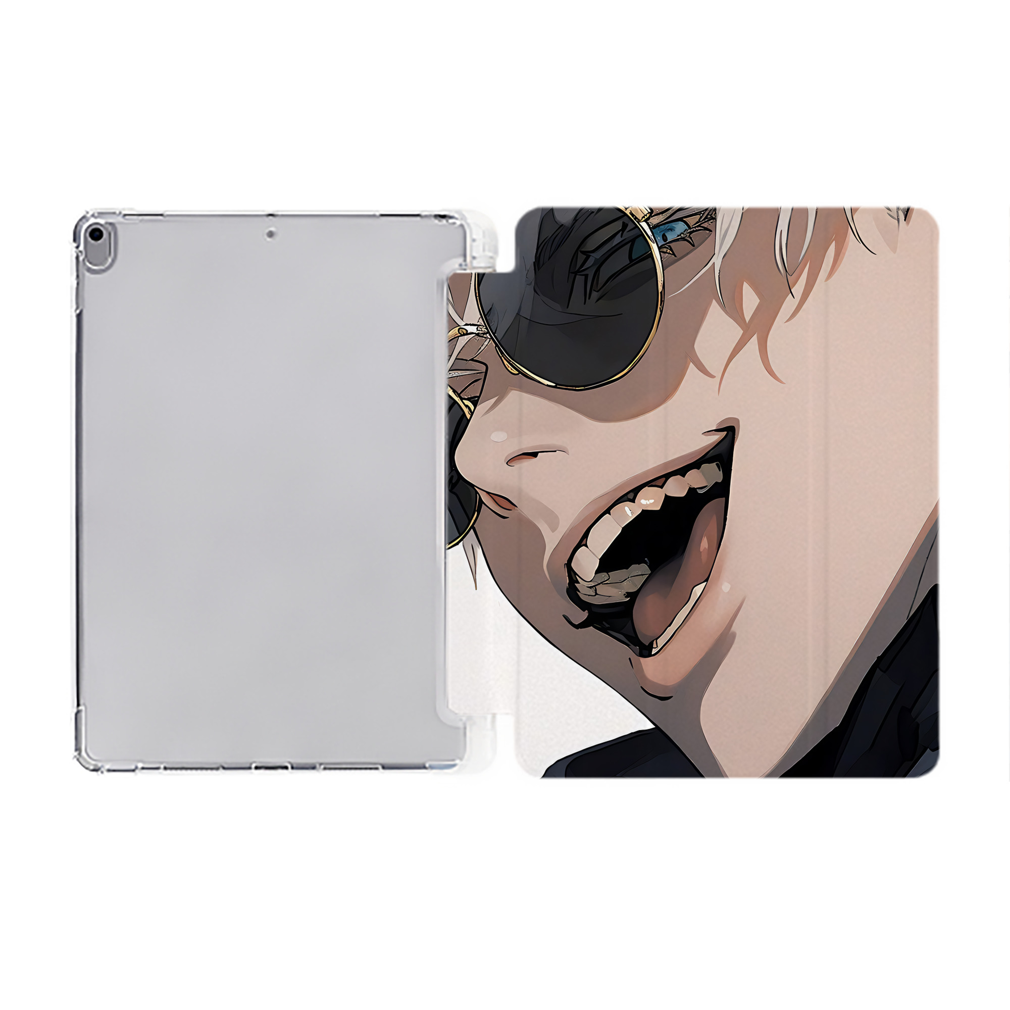 （画像用） SPY×FAMILY间谍家家酒 IPad ケース ペン収納付き 三つ折りスタンド PUレザー×シリコン 対応機種9.5/10.5/10.9インチ